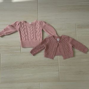 Baby Gap Pink Knitted Sweaters